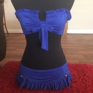 Betsey Johnson Blue Bikini